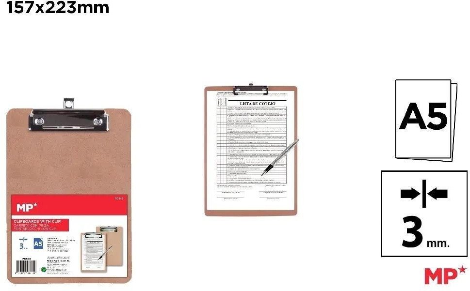 Podkładka z klipsem A5