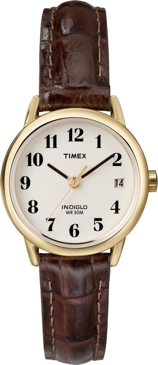 Zegarek Timex T20071 Easy Reader damski brązowy