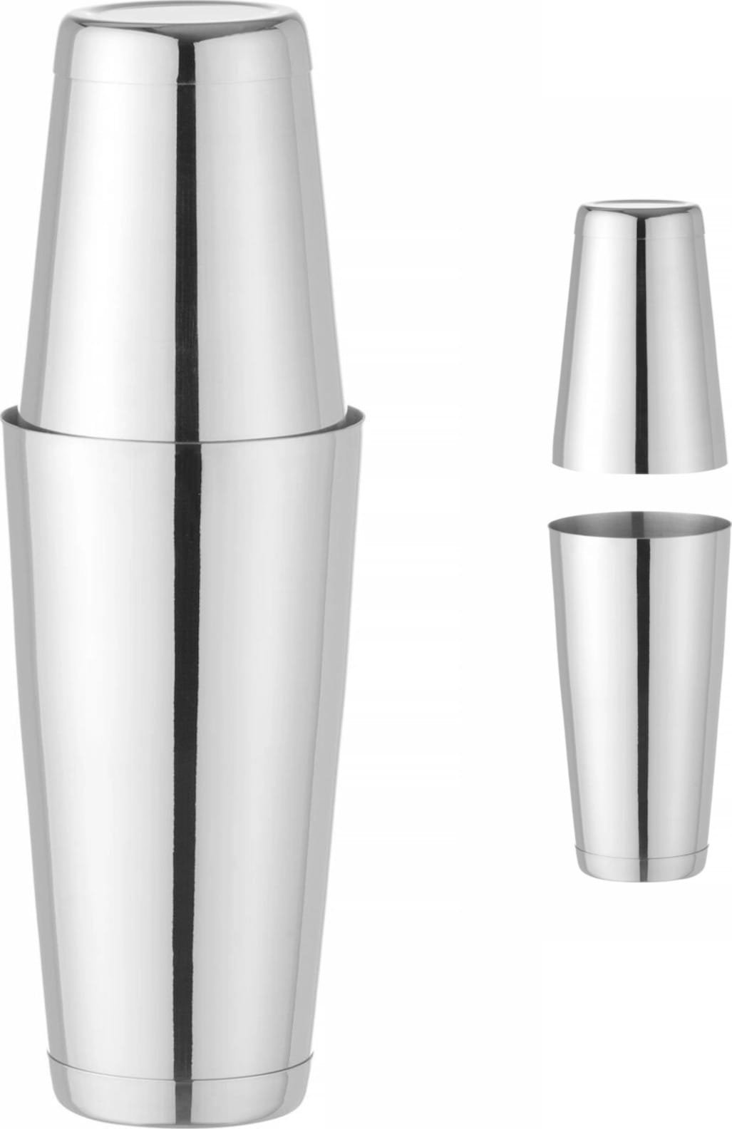 Bar Up Shaker bostoński 2 częściowy do drinków koktajli Tin on Tin 0.8 l - srebrny