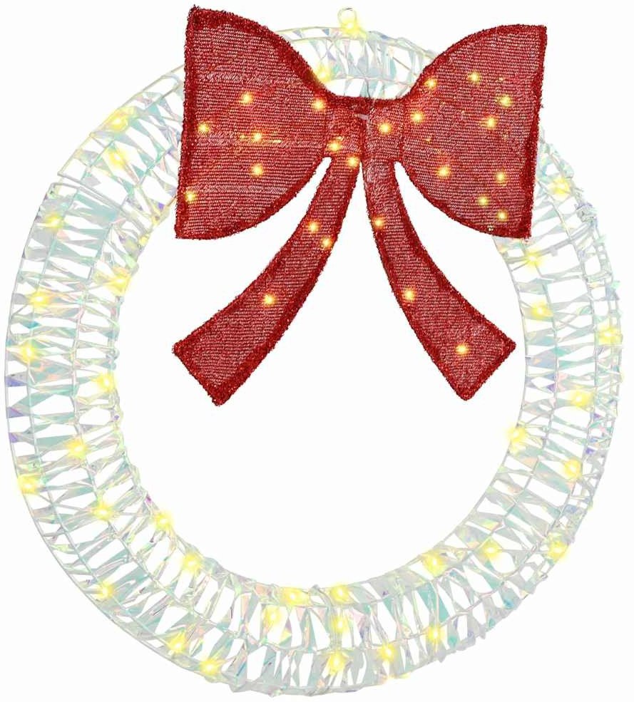 vidaXL Wianek z 60 diodami LED Ciepła biel 75 cm PET