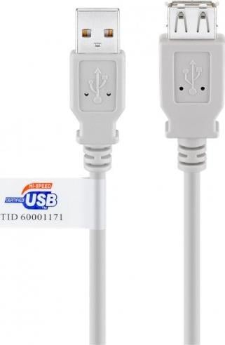 Kabel USB Goobay USB-A - USB-A 5 m Szary (JAB-853464)