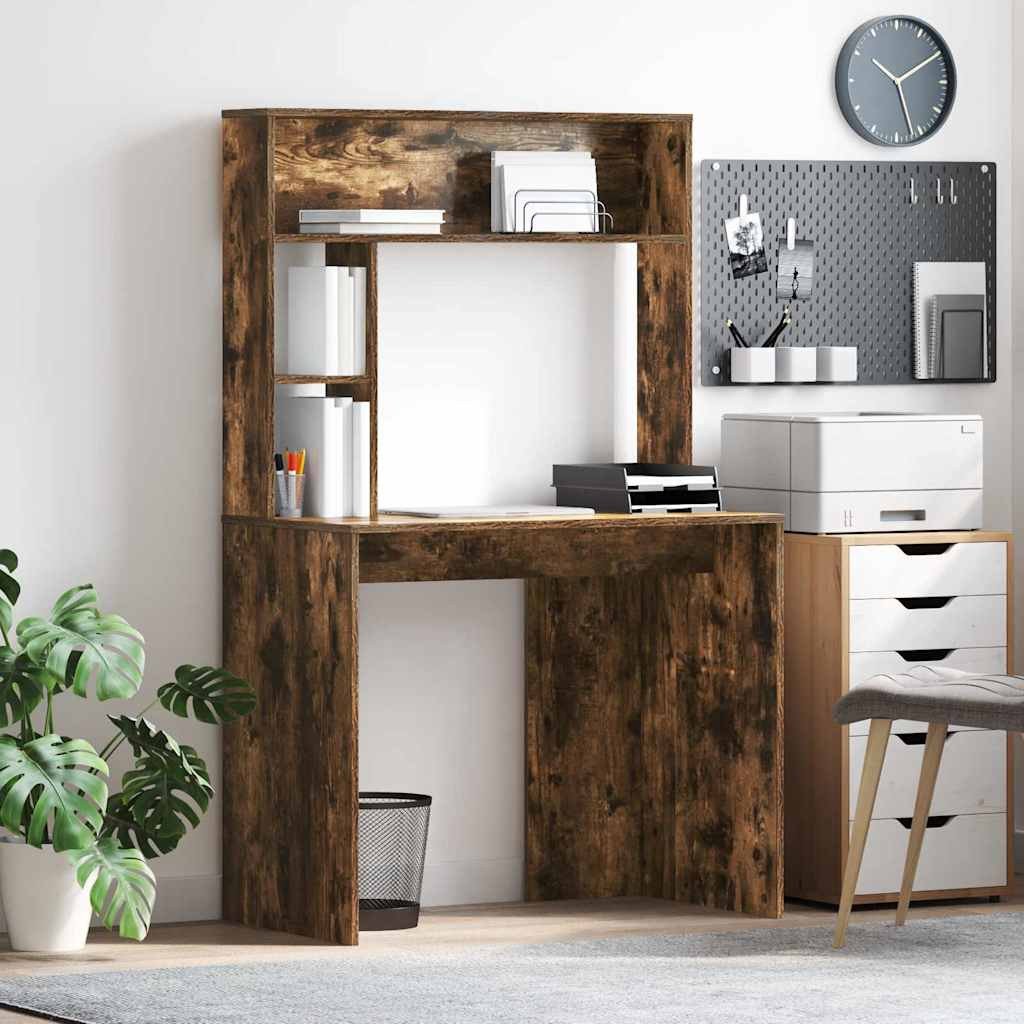 vidaXL Biurko Wędzony dąb 91 x 50 x 149 cm Materiał drewnopochodny