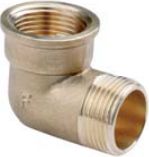 Red Kolano mosiężne nakrętno-wkrętne 1" (R023301010)