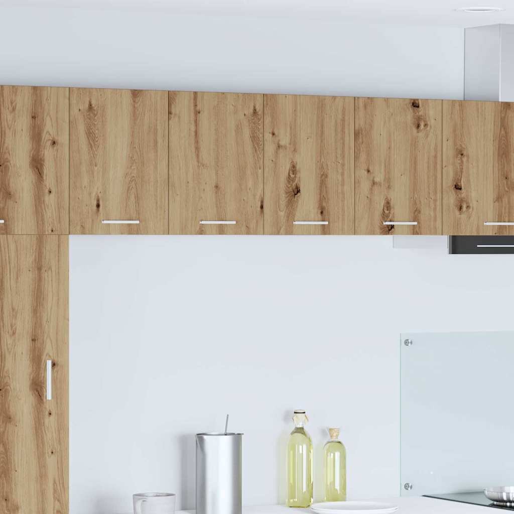 vidaXL Szafka wisząca Riga Dąb rzemieślniczy i biały 60 x 31 x 40 cm