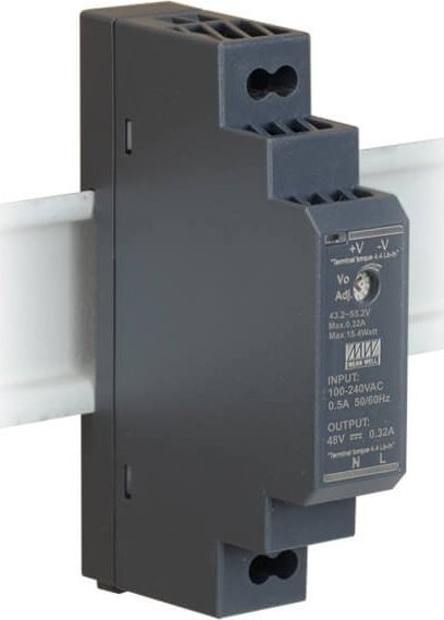 Mean Well Zasilacz 48V na szynę DIN TH35 15W HDR