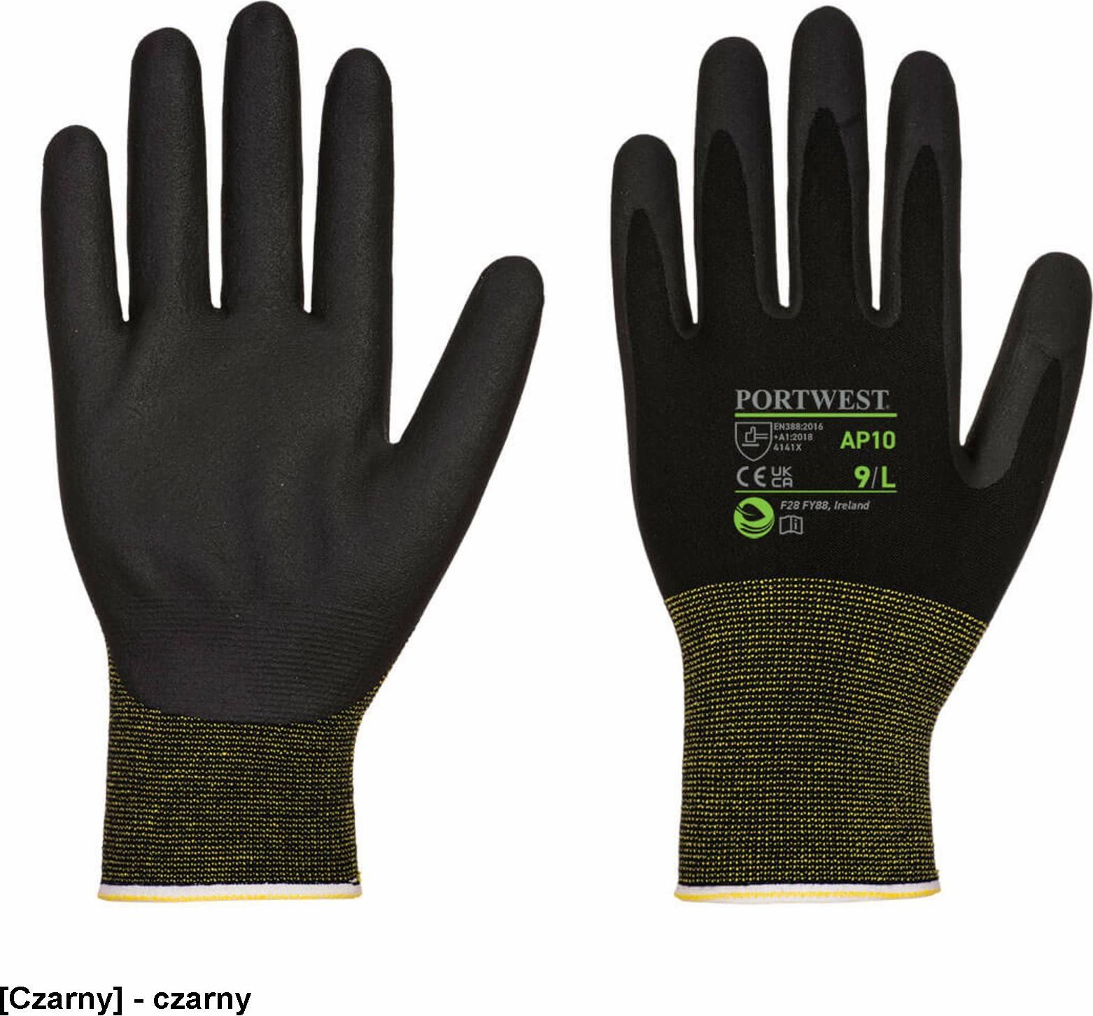 Portwest AP10 - RĘKAWICA BAMBUSOWA NPR15 Z PIANKĄ NITRYLOWĄ (12 PAR) XS