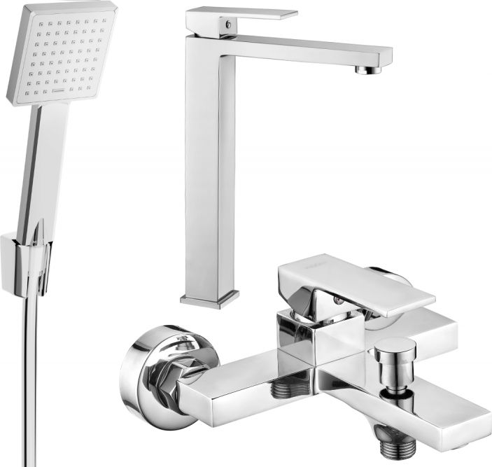 Mexen Mexen Uno R45 zestaw wannowy, chrom - 71413R45-00