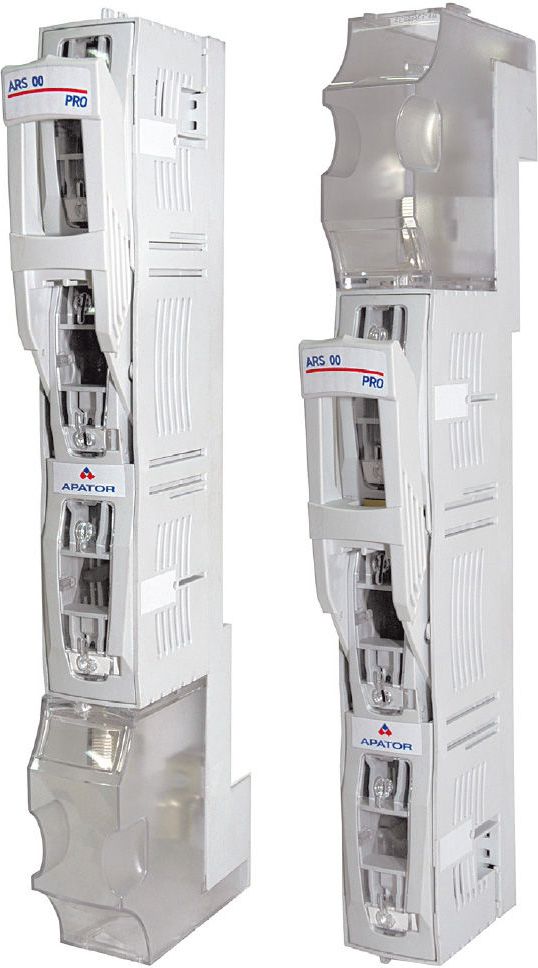 Apator Rozłącznik bezpiecznikowy listwowy ARS 00/100 mm zaciski mostkowe 4-70mm2 M8 (63-811628-011)
