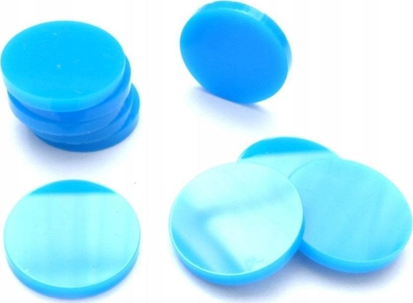 Crafters Znaczniki akryl niebieskie koło 22x3 10szt