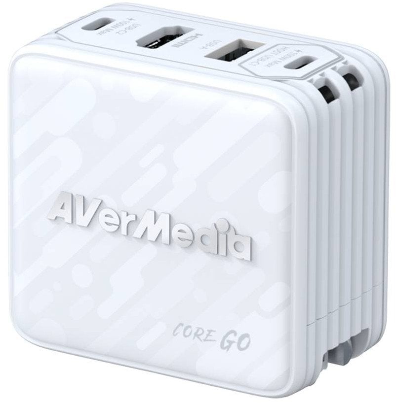 Stacja/replikator AVerMedia Ladedock, Core GO (GC313) White, 100W GaN, HDMI