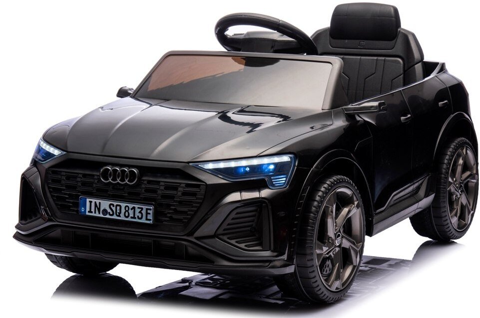 AUDI SQ8 CZARNY Auto na akumulator EVA Skóra pilot Akumulator litowo-jonowy EDUKAMP