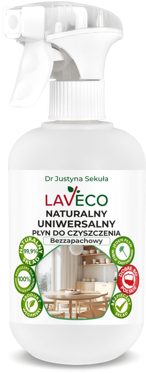 Naturalny uniwersalny płyn do czyszczenia - bezzapachowy 0,5 l