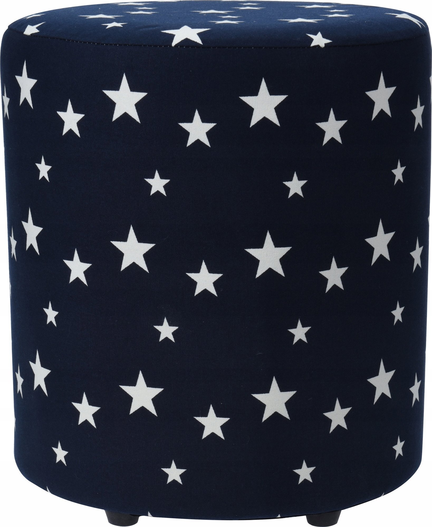 Home Styling Collection Pufa STARS, 30 cm, granatowa z giwazdkami