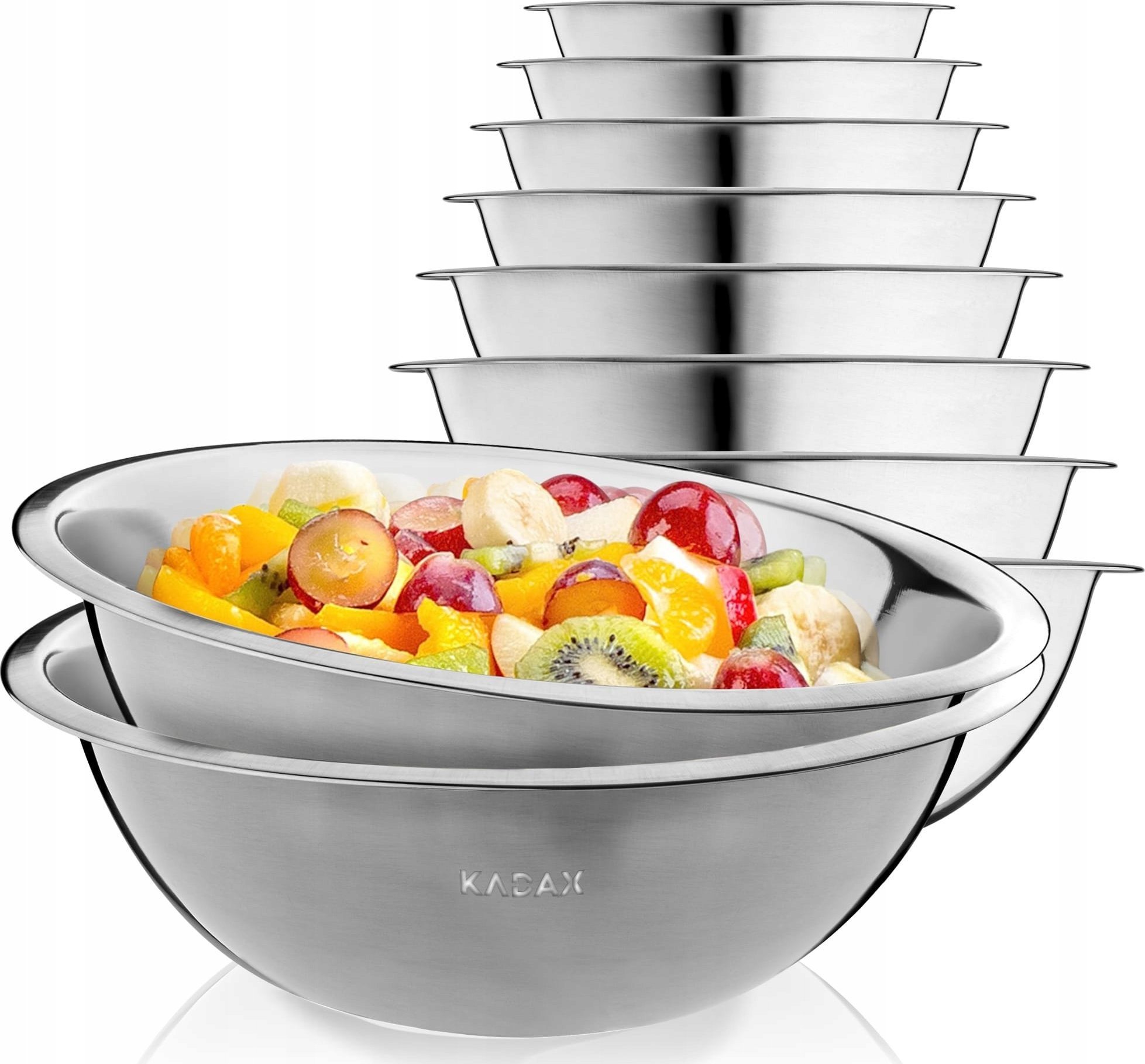 Kadax Kuchenna Miska Stalowa Nierdzewna Do Sałatek 2szt