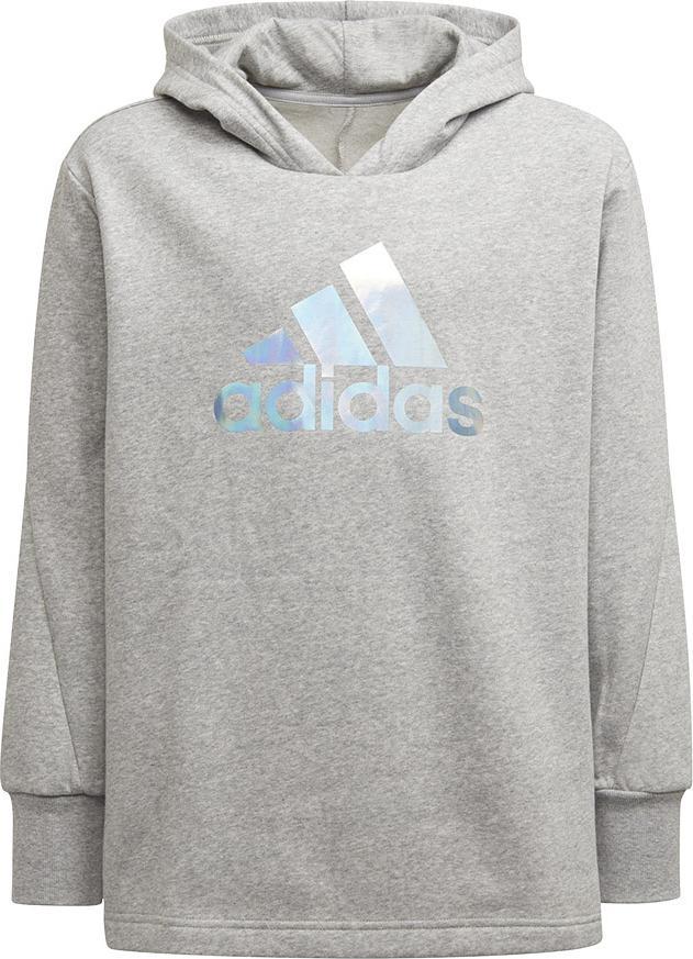 Adidas Bluza adidas G M Hoodie girls H57219 H57219 szary 152 cm