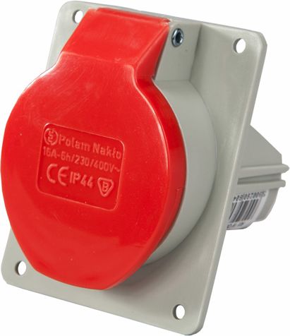 Polam Nakło Gniazdo tablicowe skośne 32A 250/400V 5P IP44 (2642-620)