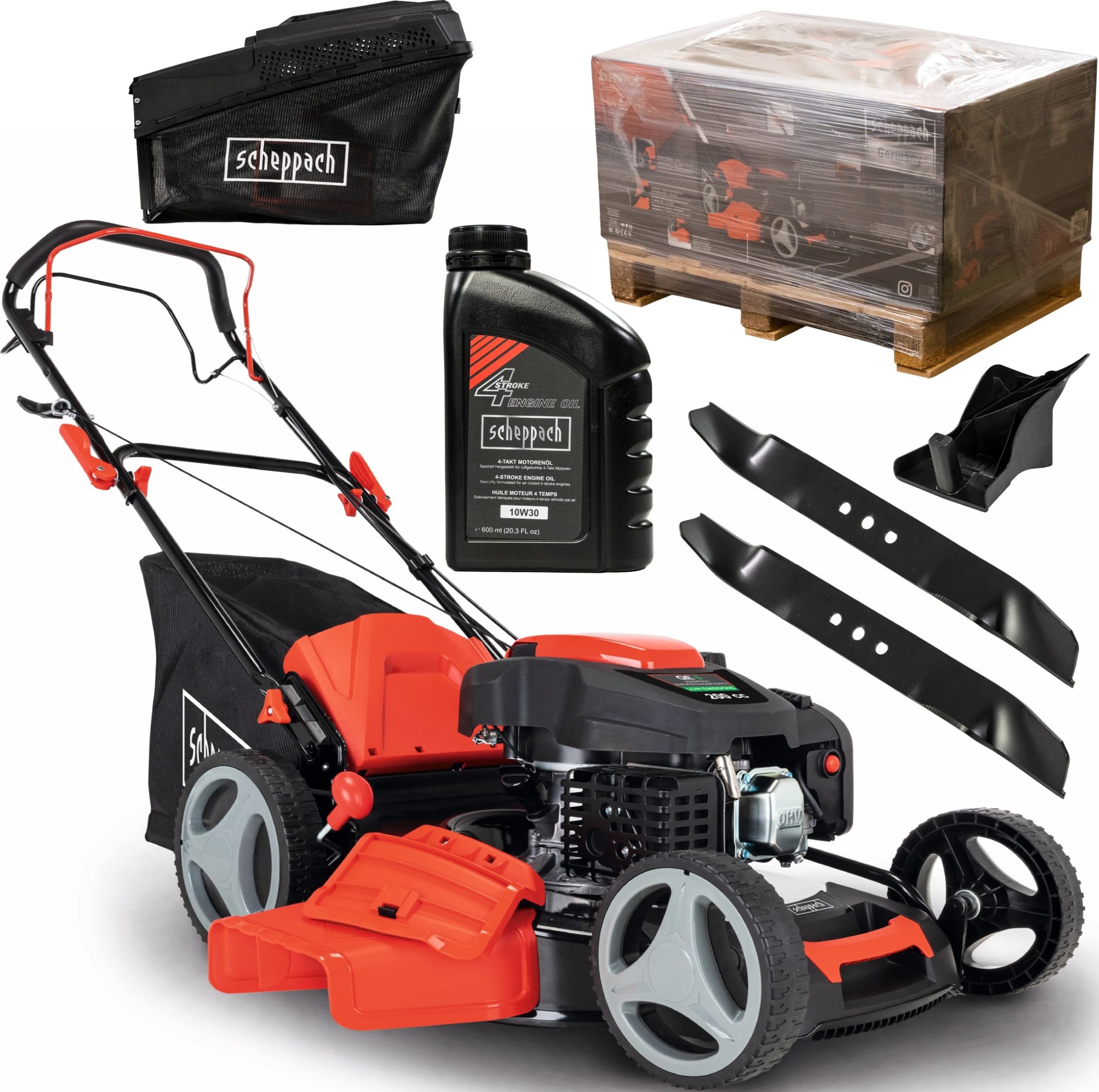 Kosiarka spalinowa Scheppach Kosiarka spalinowa Scheppach MS225-53 + olej + nóż