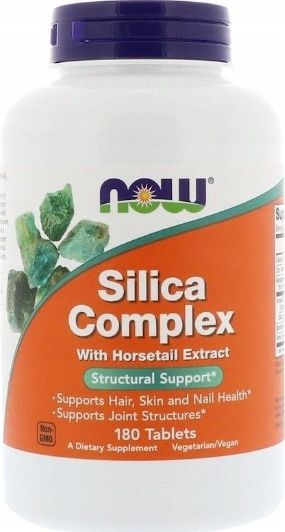 NOW Foods NOW Foods - Kompleks Krzemionkowy z Ekstraktem ze Skrzypu Polnego, 180 tabletek