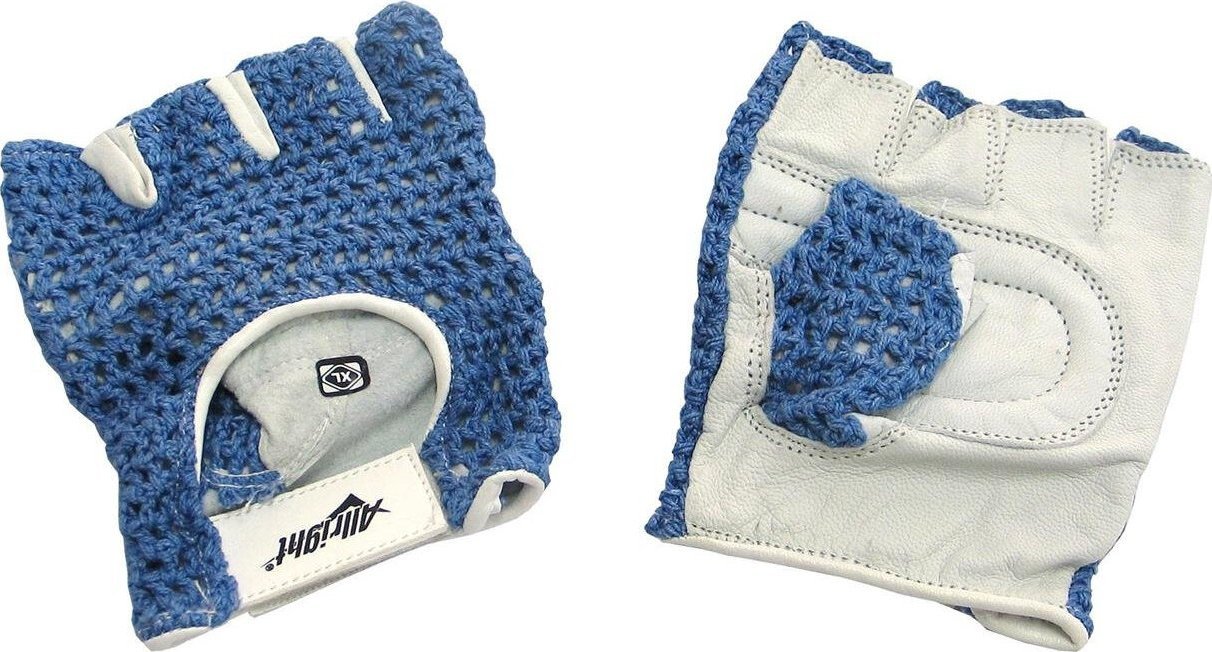 Allright Rękawiczki sportowe rowerowe siatka Allright niebieskie rozmiar XS