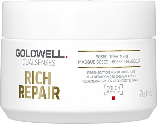 Goldwell Dualsenses Rich Repair 60-sekundowa kuracja do włosów zniszczonych 200 ml