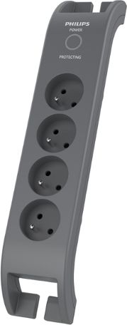 Listwa zasilająca Philips przeciwprzepięciowa 4 gniazda 2 m szara (SPN3140A/60)