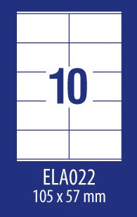 Avery Zweckform ETYK.ZF ECONOMY 105X57MM 022 100ARK ETYKIETA E100 ELA022 - ELA022