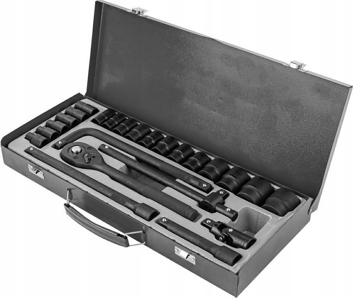 Zestaw narzędzi Forcekraft Zestaw narzędzi 1/2" 24el. (8-32mm) (6-kątnych)