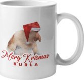 Koszulkowy Mery Krismas Kurła - kubek z nadrukiem na prezent