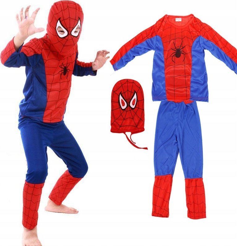 Kostium strój Spidermana rozmiar L 120-130cm