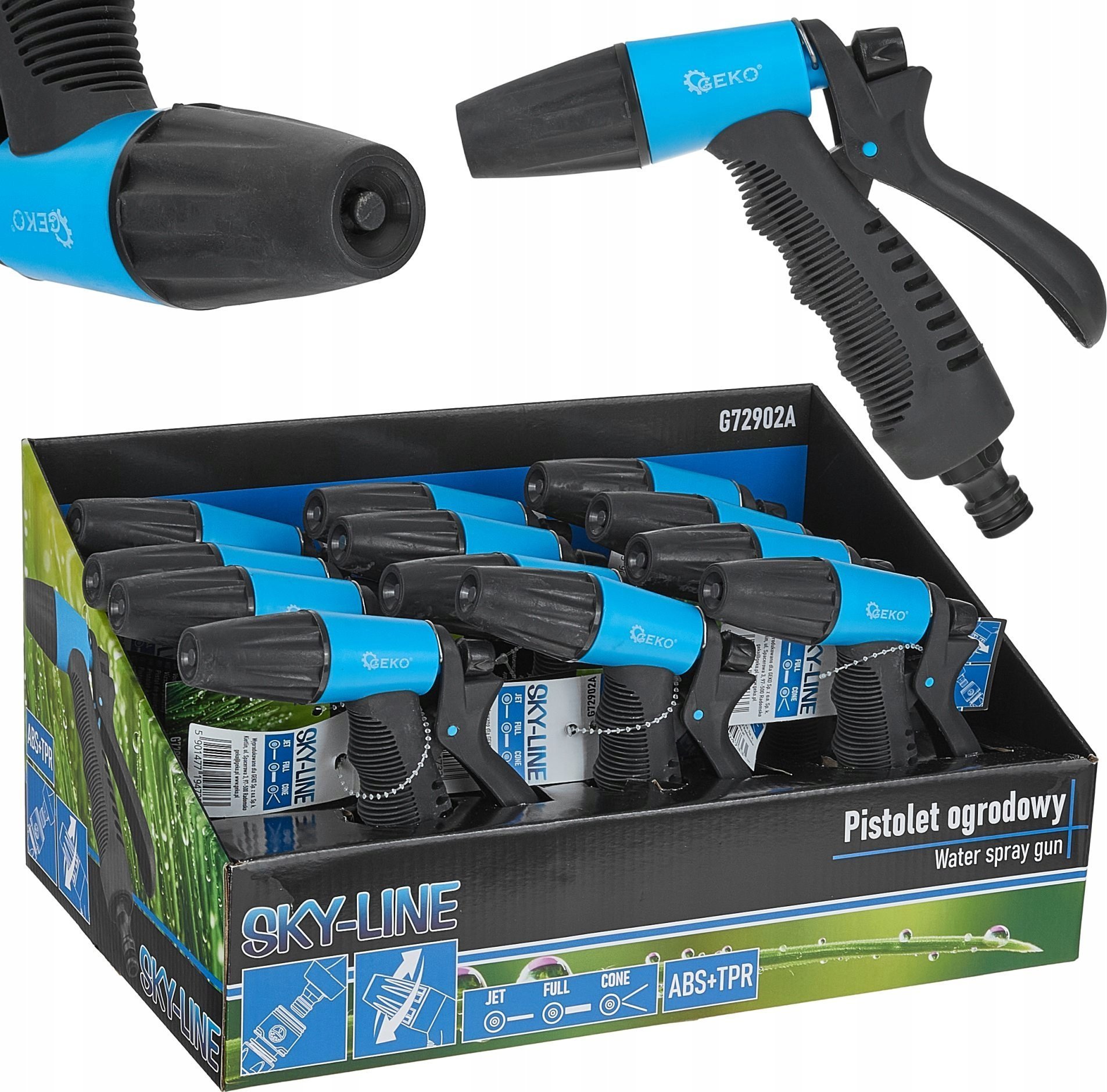 Pistolet ogrodowy regulowany SKY-LINE – kartonik wystawowy (12/24)