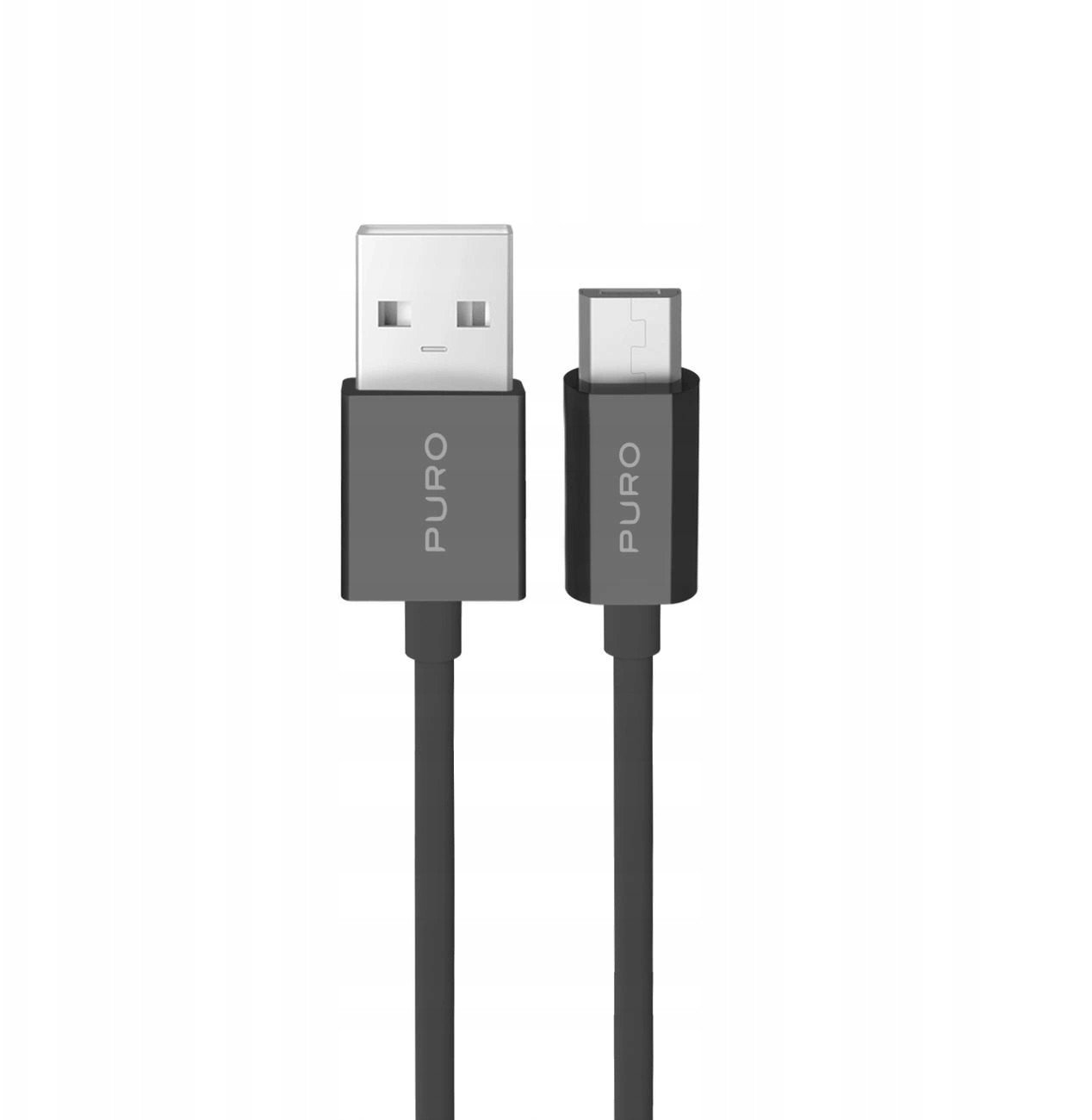 Kabel USB Puro microUSB - microUSB 1 m Czarny (8018417499067)