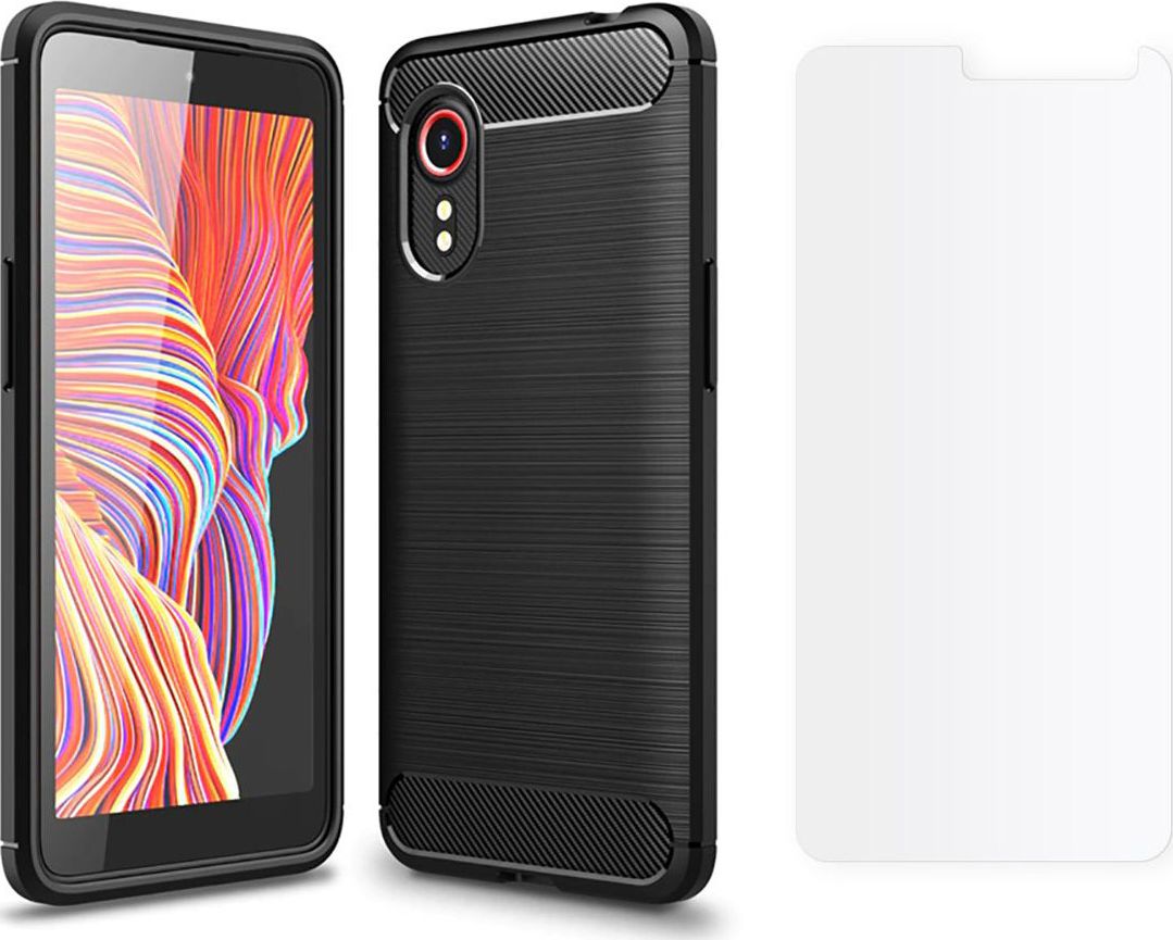 Braders Etui Tpucarbon + Szkło do Samsung Galaxy Xcover 5