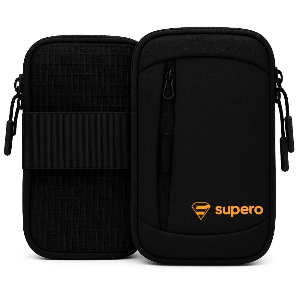 Opaska na telefon do biegania Supero Run Free, czarna