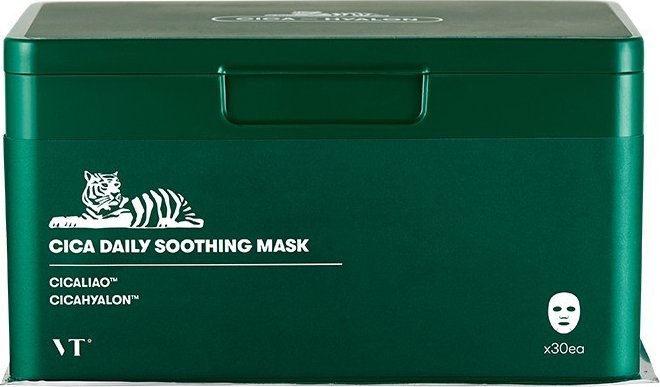 Vt cosmetics VT Cosmetics Cica Daily Soothing Maski kojące do codziennego użytku - 30 sztuk