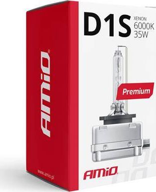 AMiO Żarówka ksenonowa, żarnik xenon D1S 6000K Premium