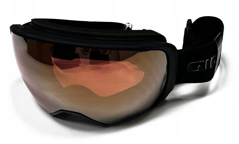 Gogle zimowe GIRO COMP BLACK WHITE INDICATOR (Szyba lustrzana kolorowa VIVID-Carl Zeiss ROSE GOLD 19-42% S2 + Szyba lustrzana kolorowa VIVID-Carl Zeis