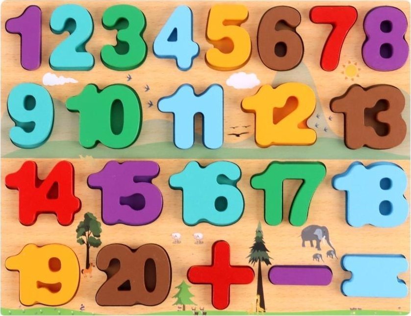 Pro Kids Układanka drewniana Liczby