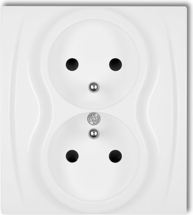 Karlik Gniazdo pojedyncze Logo b/u biały (LGP-1)