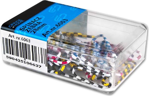 Victory Office Product SPINACZE BIUROWE ZEBRA 28MM 30 SZT 6063 - 6063