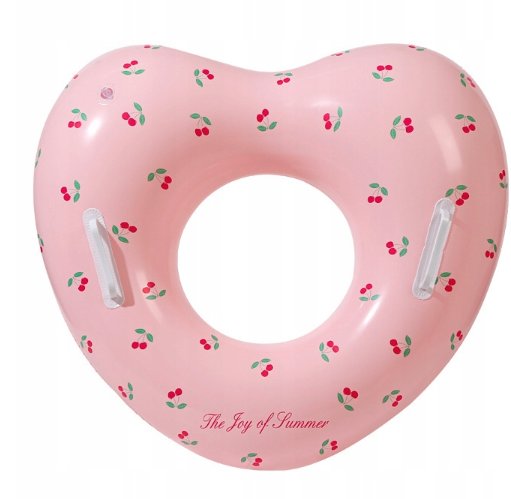 Koło ratunkowe dla dzieci z uchwytem w kształcie serca z wisienkami 3-8 lat