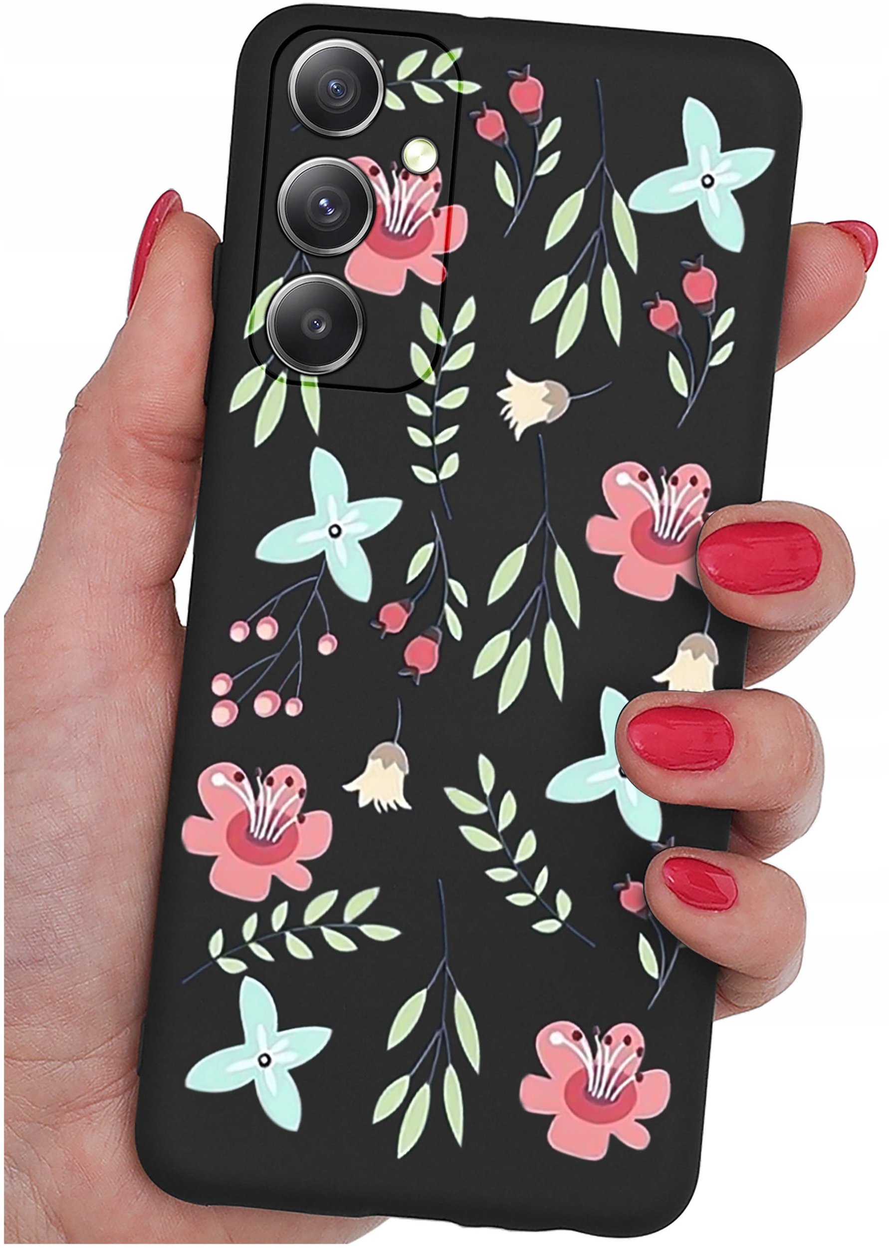 ETUI do Samsung Galaxy M23 5G WZORY |SILIKONOWE MATT CASE + SZKŁO 9H