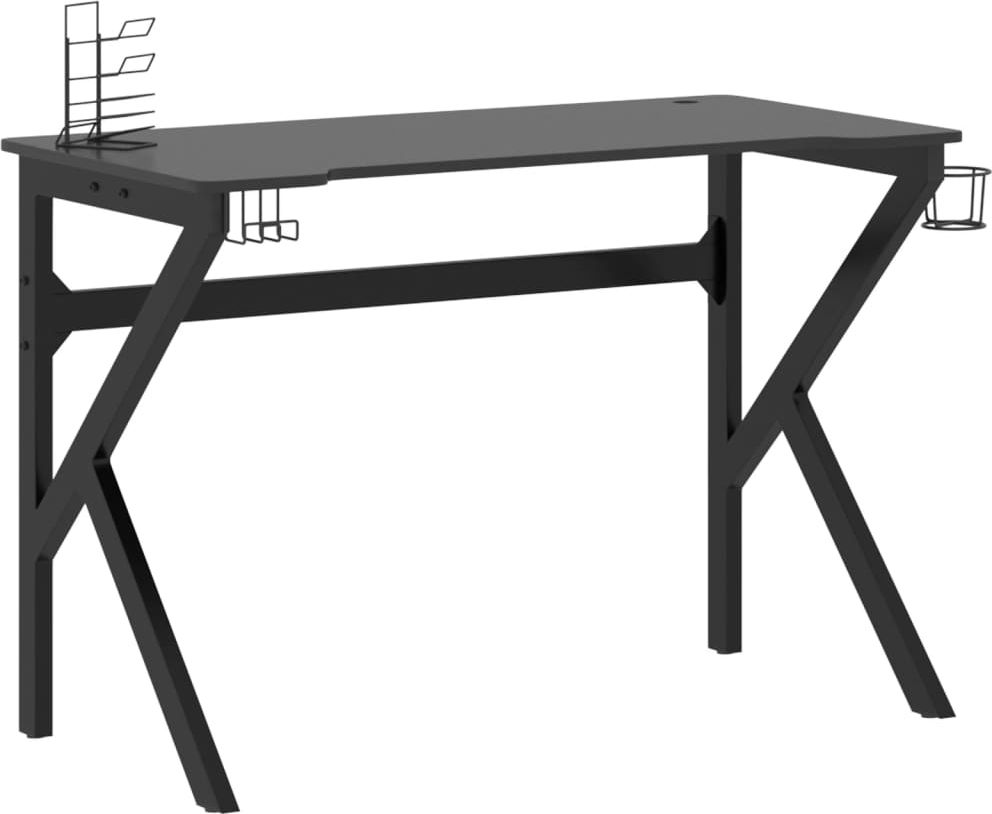 Biurko vidaXL 325402 Czarne 110 cmx60 cm