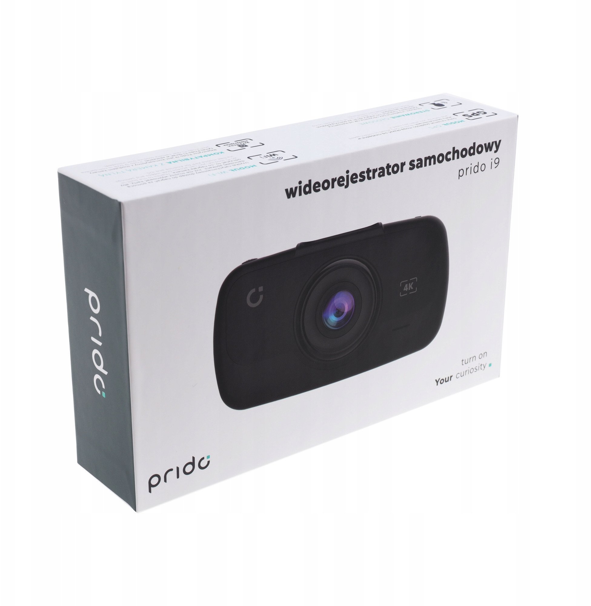 Wideorejestrator samochodowy Prido i9 4K Wi-Fi GPS