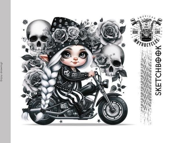 Szkicownik 200x143 24 stron 100g/m2 TW Gnomy