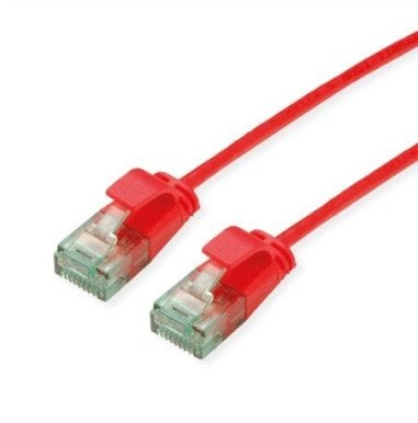 ROLINE RM UTP Data Center Patch Cord Cat.6A (Class EA), wąski, czerwony, 1 m