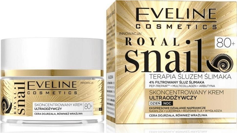 Eveline Royal Snail 80+ Skoncentrowany krem ultraodżywczy aktywnie regenerujący 50ml