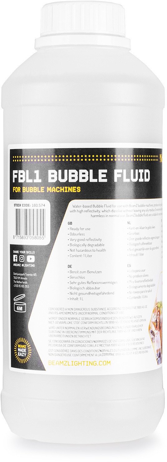 Płyn do wytwornicy baniek 1L FBL1 BeamZ one size