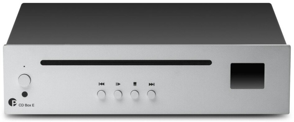 Pro-Ject Audio Systems CD Box E - Minimalistyczny odtwarzacz CD, srebrny