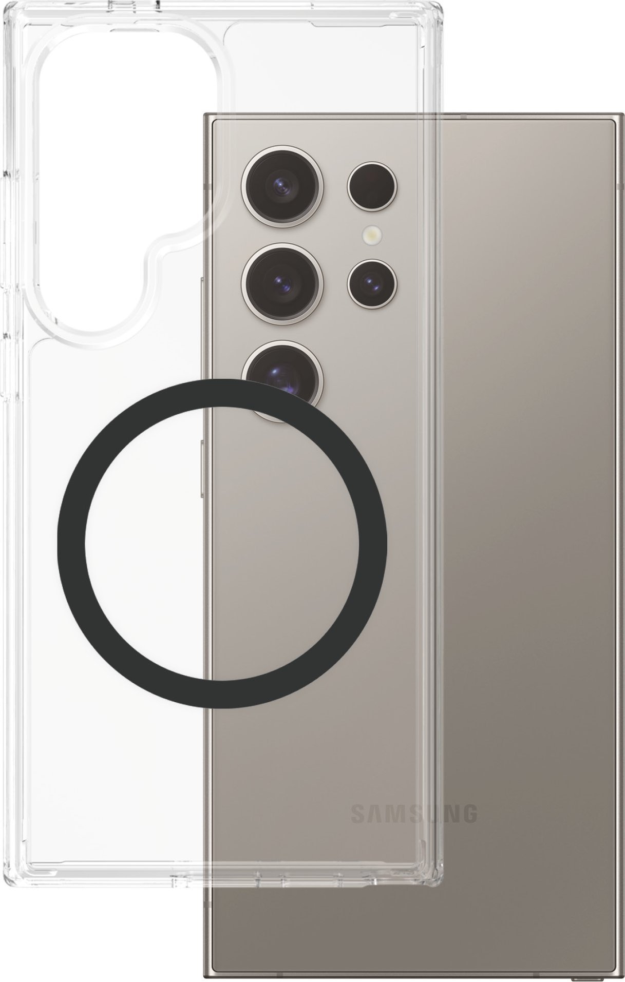 CARE by PanzerGlass Flagship Urban Combat QI Case for Samsung Galaxy S25 Ultra Clear-Black