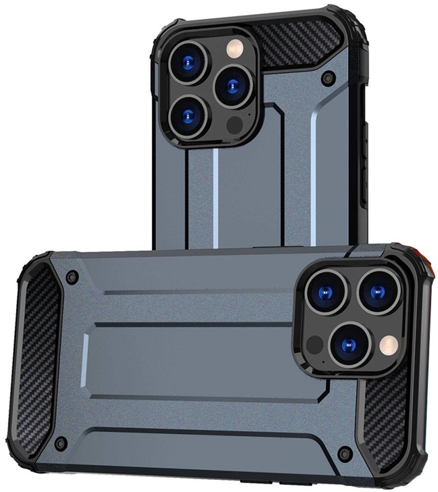 Hurtel Pancerne etui do iPhone 15 Pro Max Hybrid Armor - niebieski